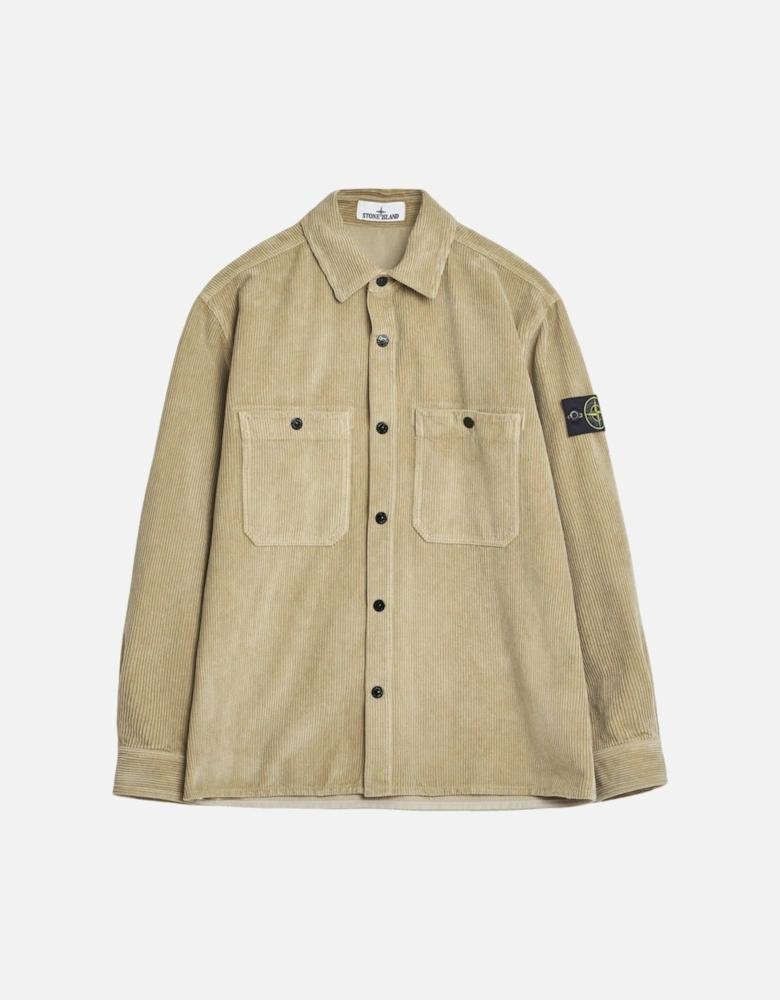 S0212 Corduroy Overshirt Desert