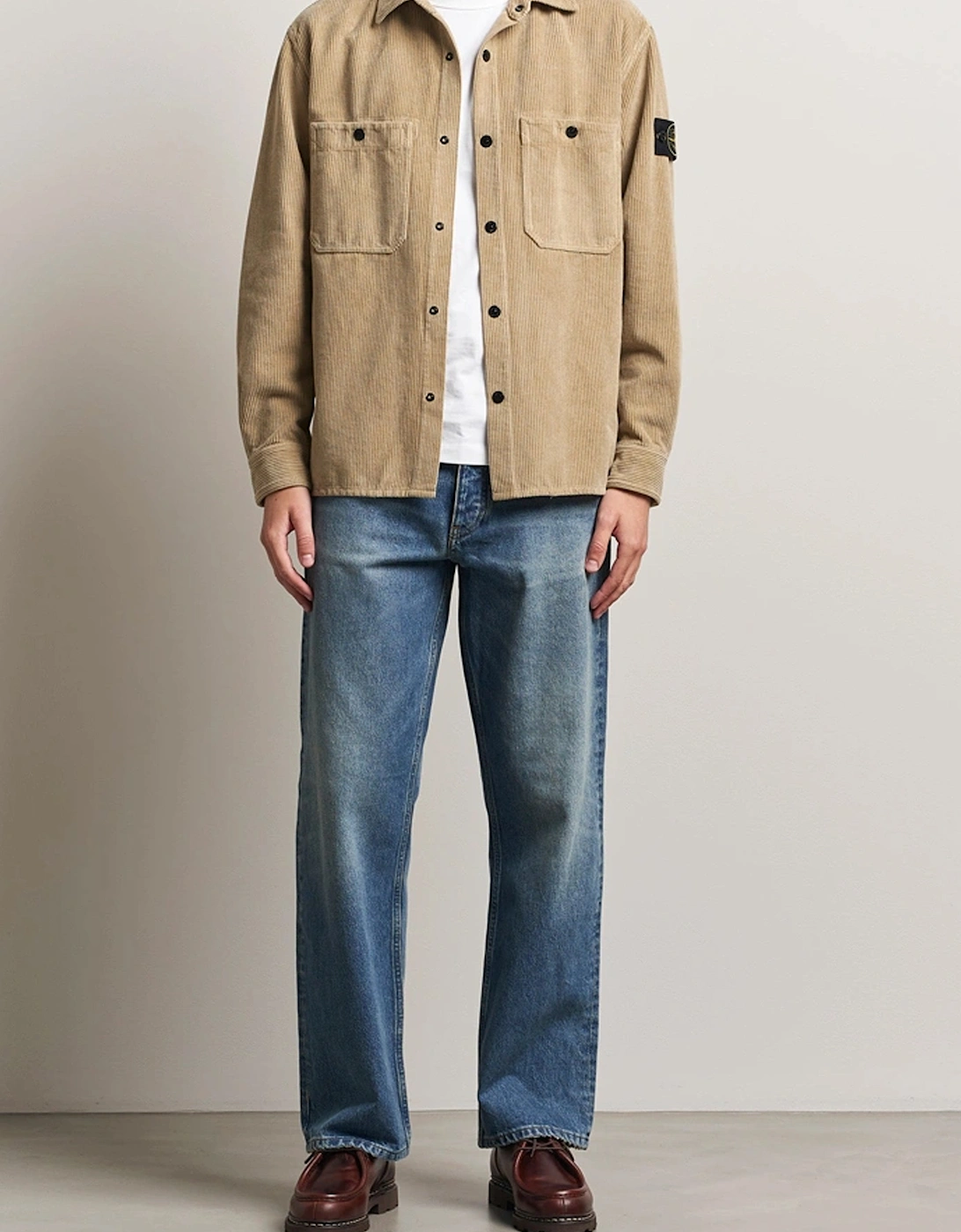 S0212 Corduroy Overshirt Desert