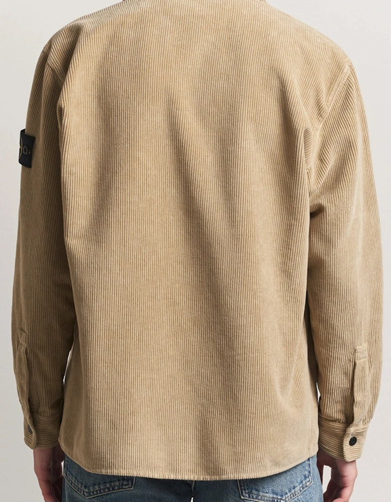 S0212 Corduroy Overshirt Desert