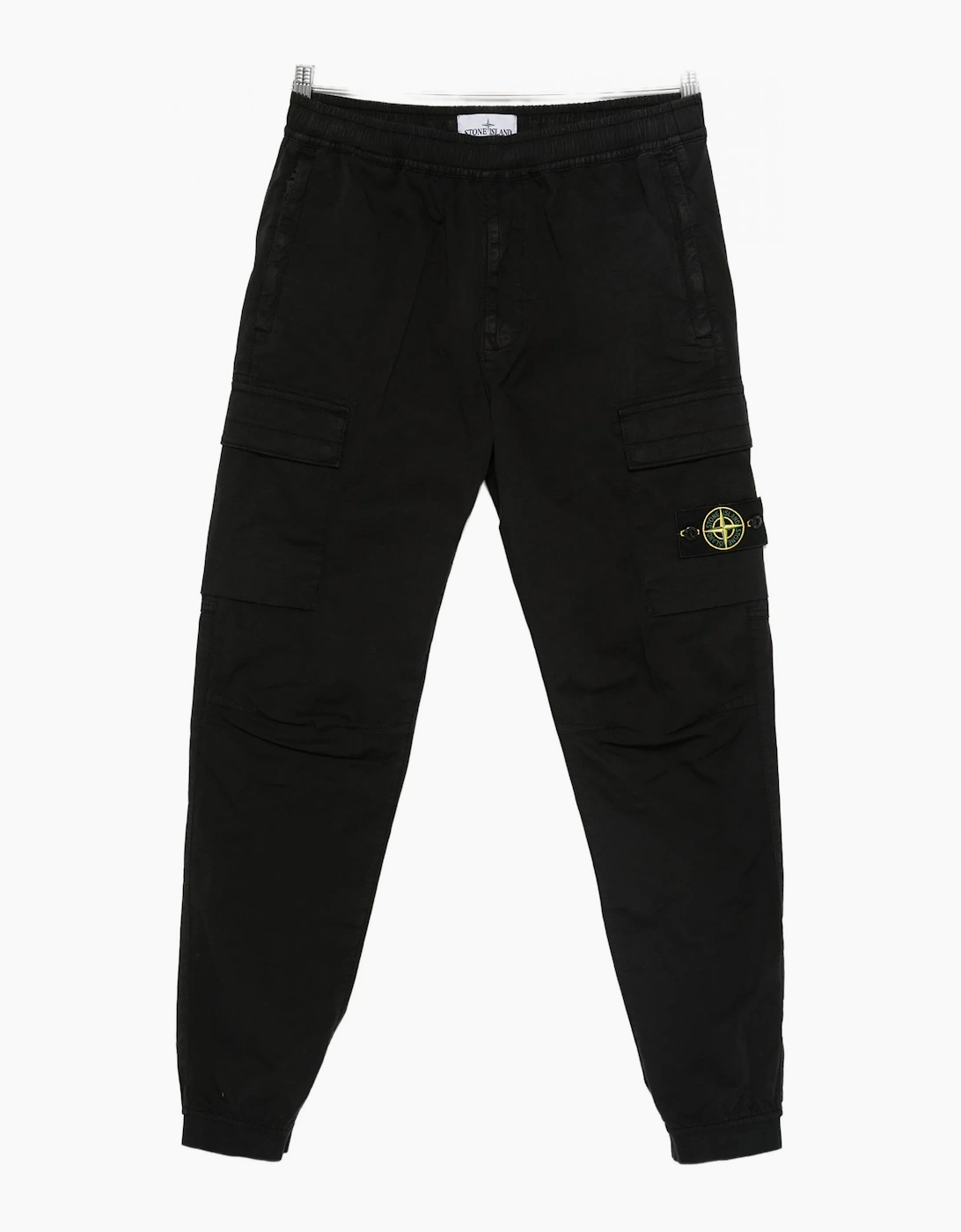 Stone Island Men's S0010 Cuffed Cargo Trousers Black - Size: 32