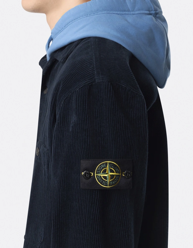 S0212 Corduroy Overshirt Navy