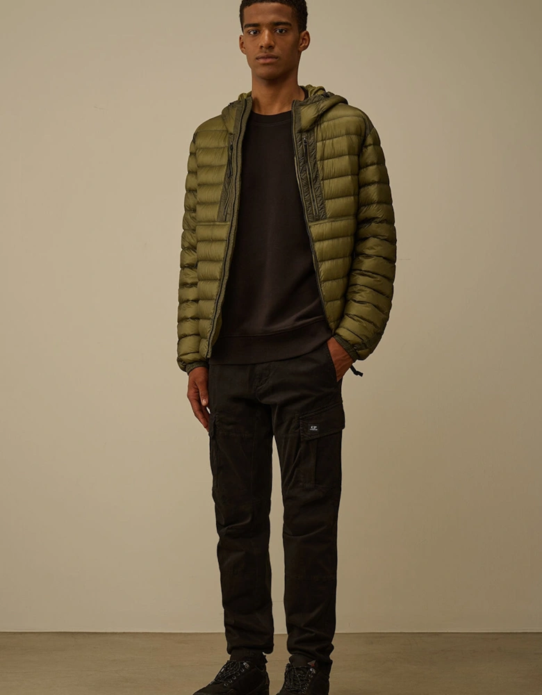 Diagonal Raised Lens Sweatshirt Black
