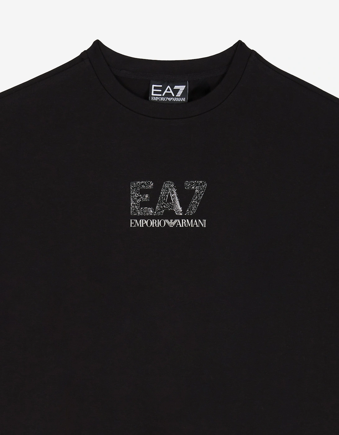 Girls Logo Jersey Dress in Black