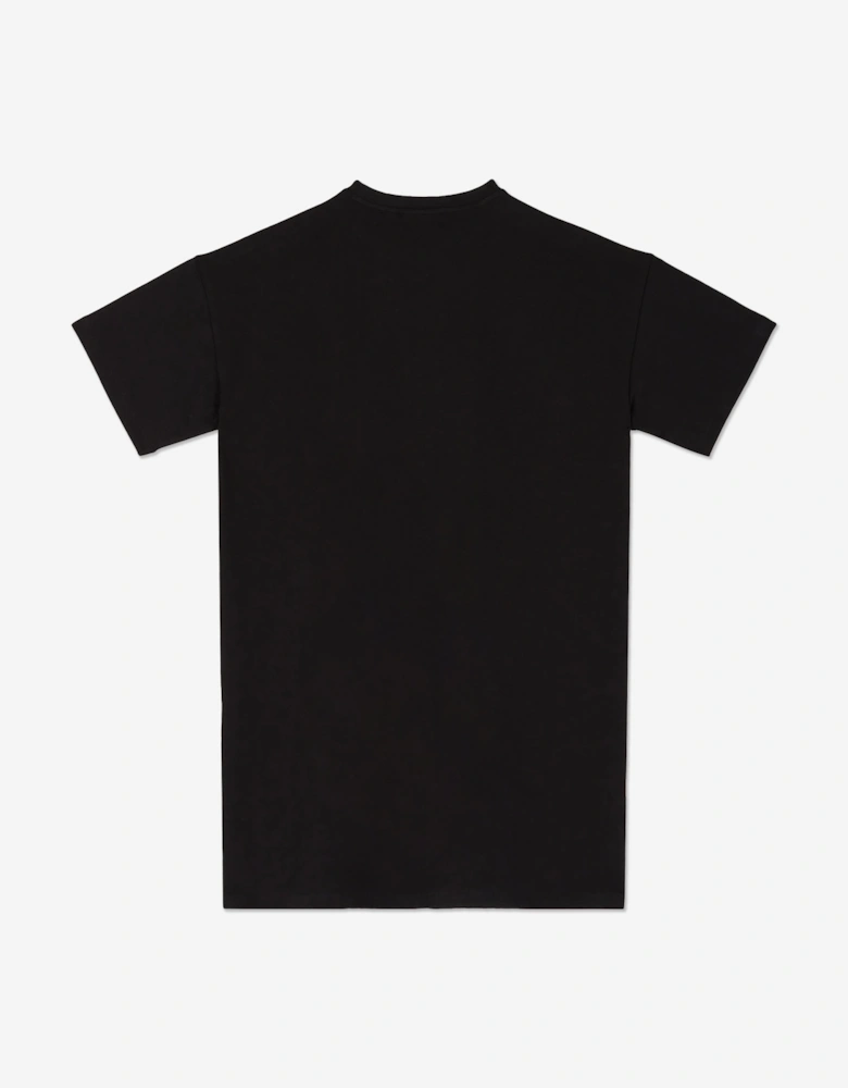 Girls Logo Jersey Dress in Black