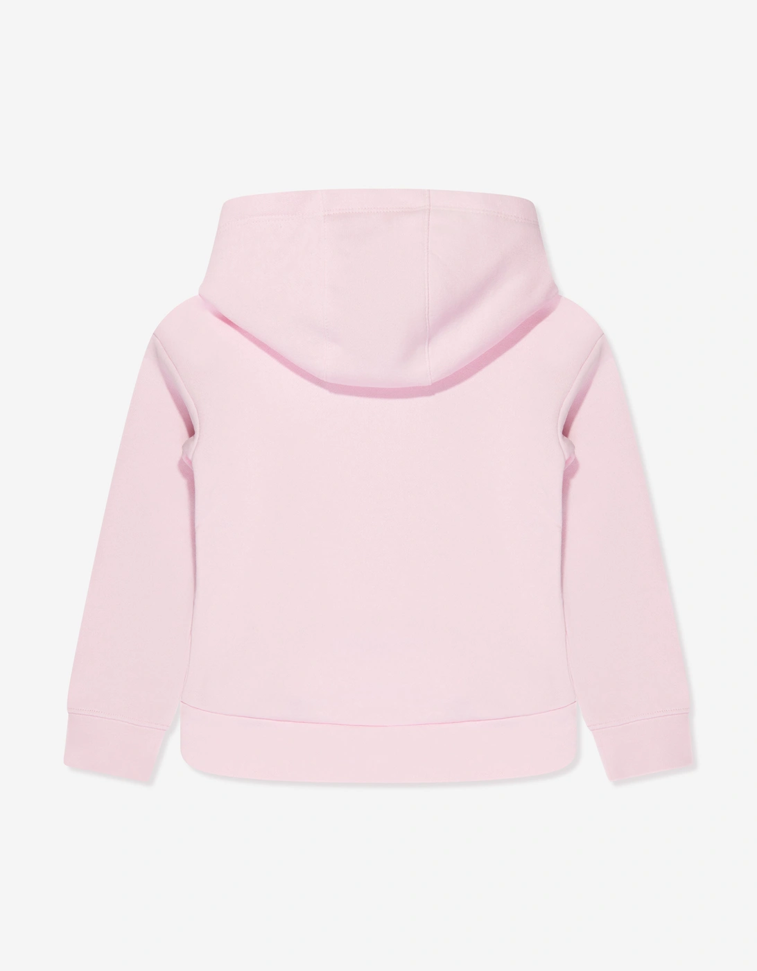 Girls Club Fleece High Low Hoodie in Pink