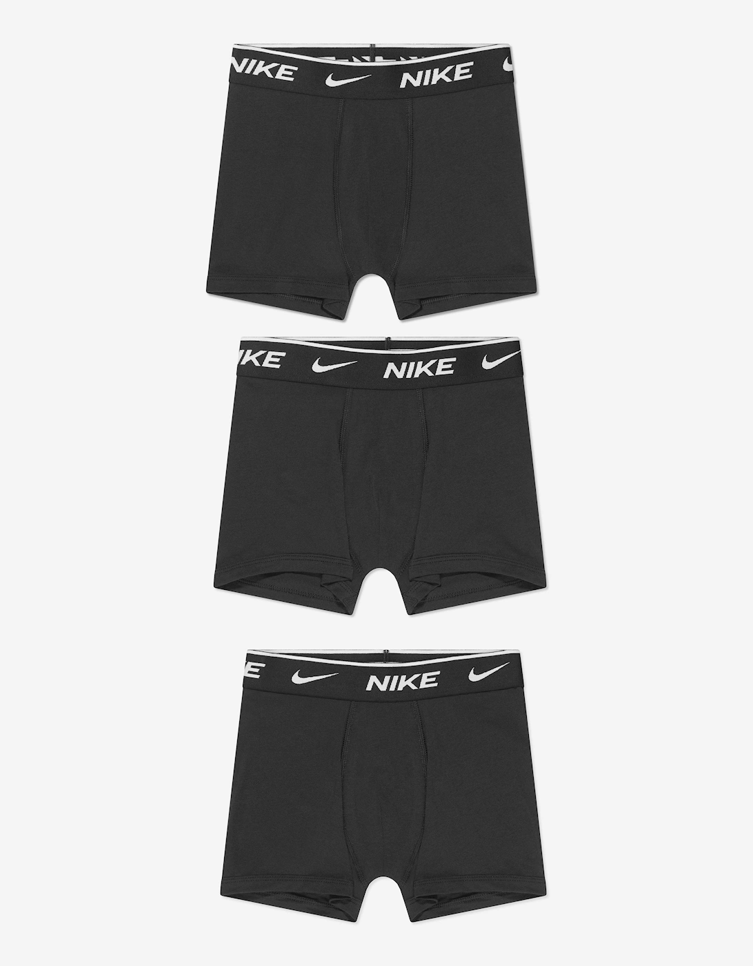 Boys 3 Pack Essential Boxer Shorts Set in Black, 5 of 4