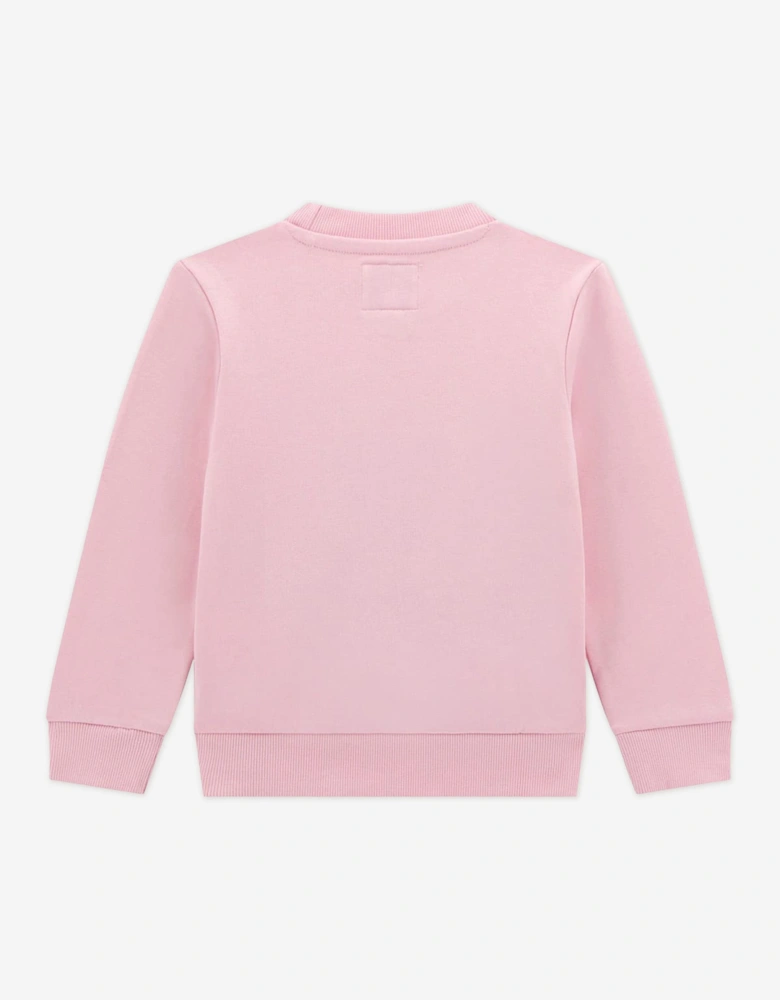 Girls Teddy Bear Sweatshirt in Pink