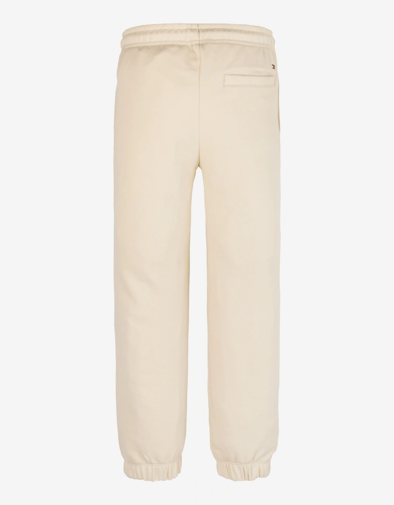 Kids Mini Corp Logo Joggers in Beige