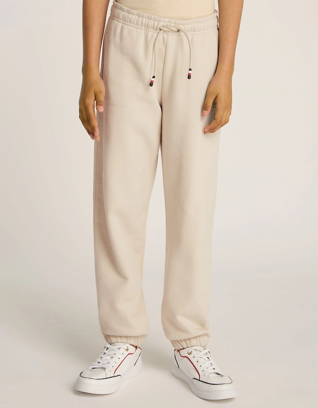 Kids Mini Corp Logo Joggers in Beige