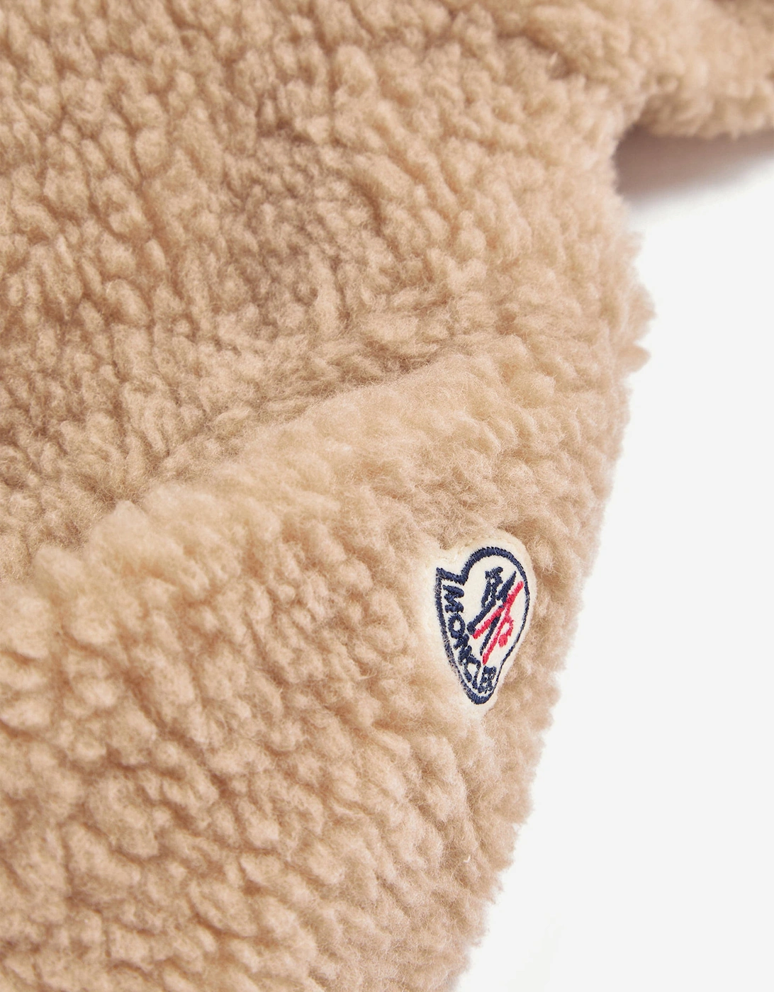Baby Boys Teddy Fleece Zip Up Top in Beige