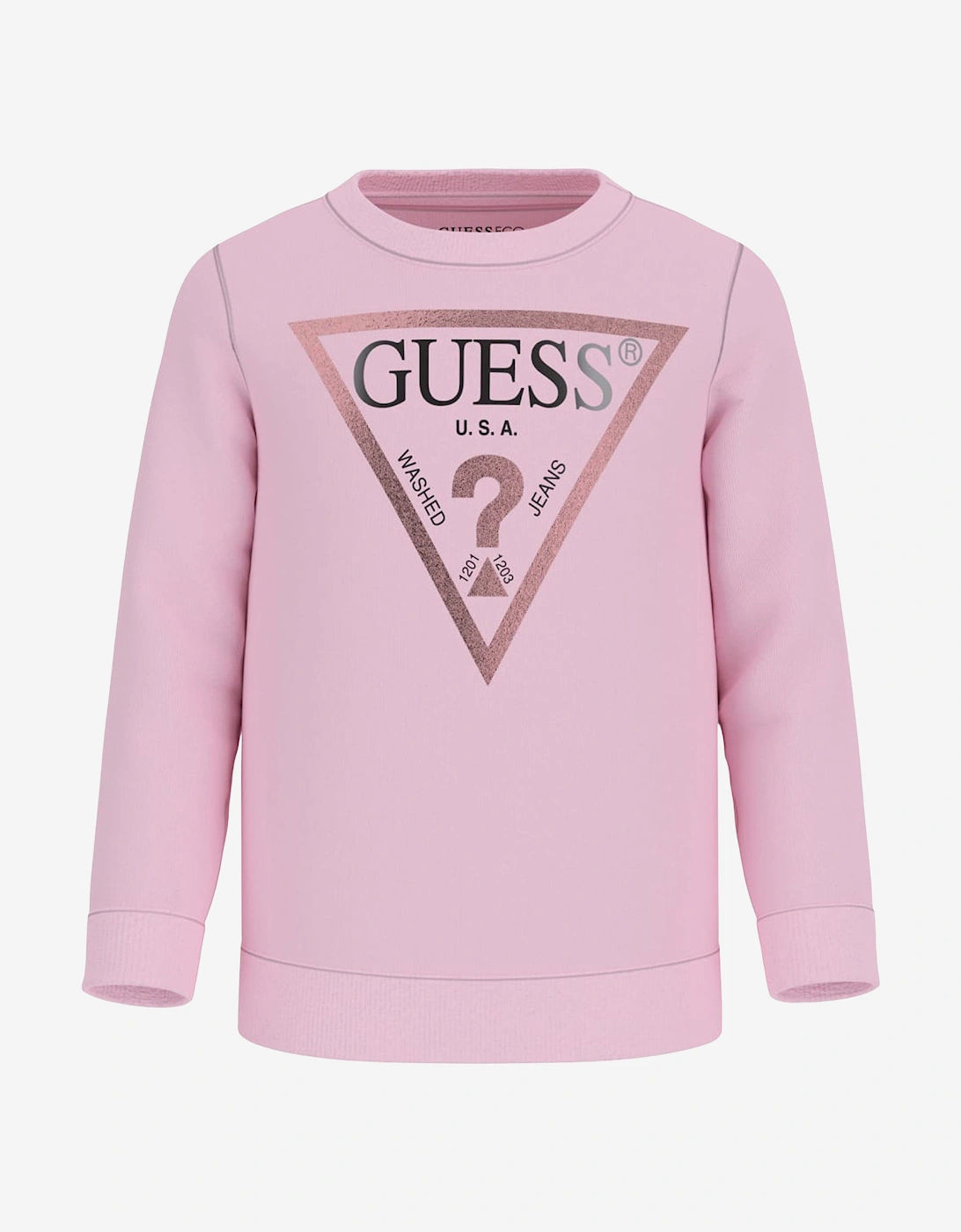 Girls Logo Sweatshirt in Pink, 5 of 4