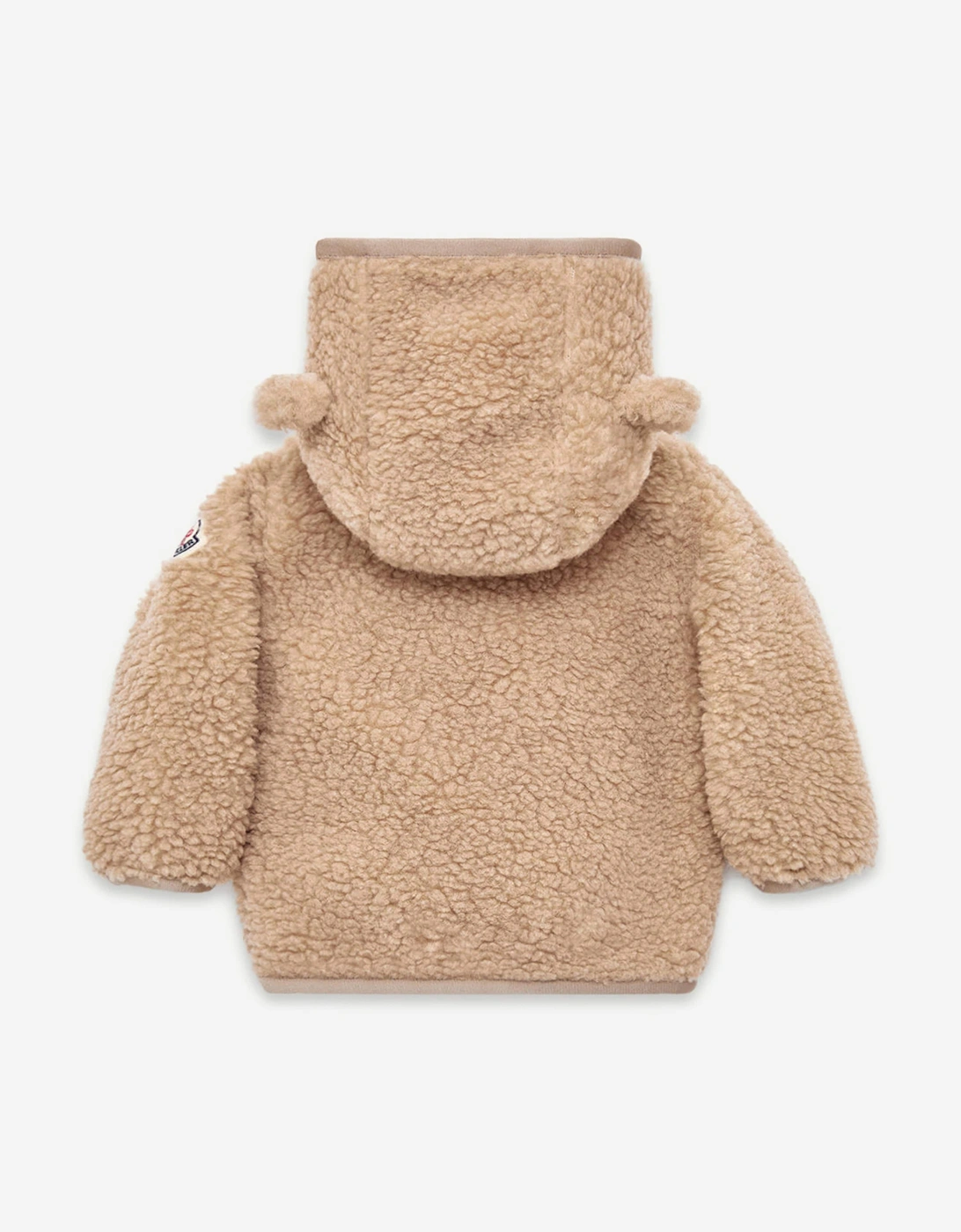 Baby Boys Teddy Fleece Zip Up Top in Beige