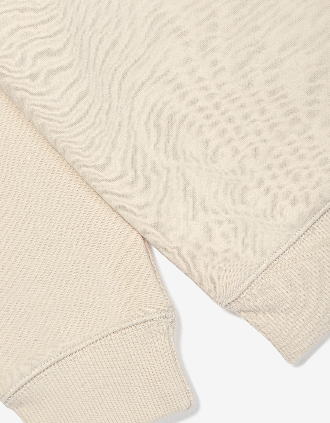 Boys Brush Back Small Logo Sweatshirt in Beige