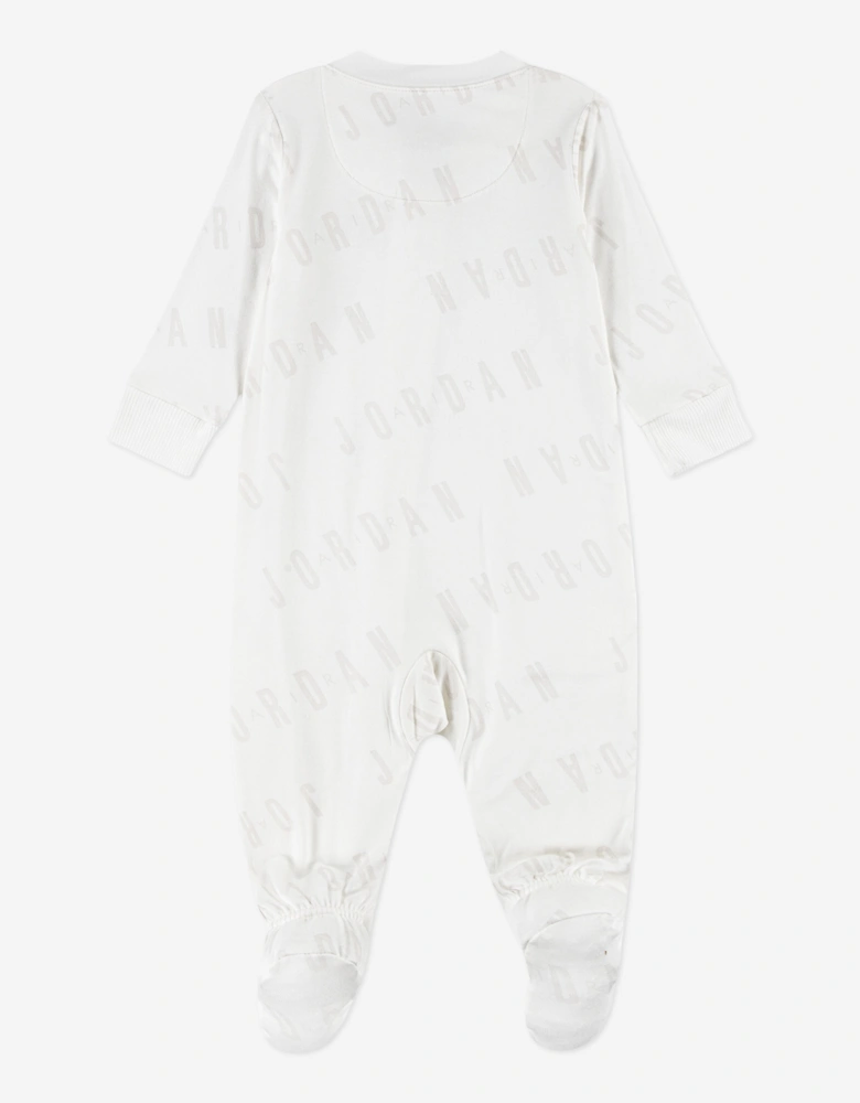 Baby Bubble Footed Coverall in Ivory