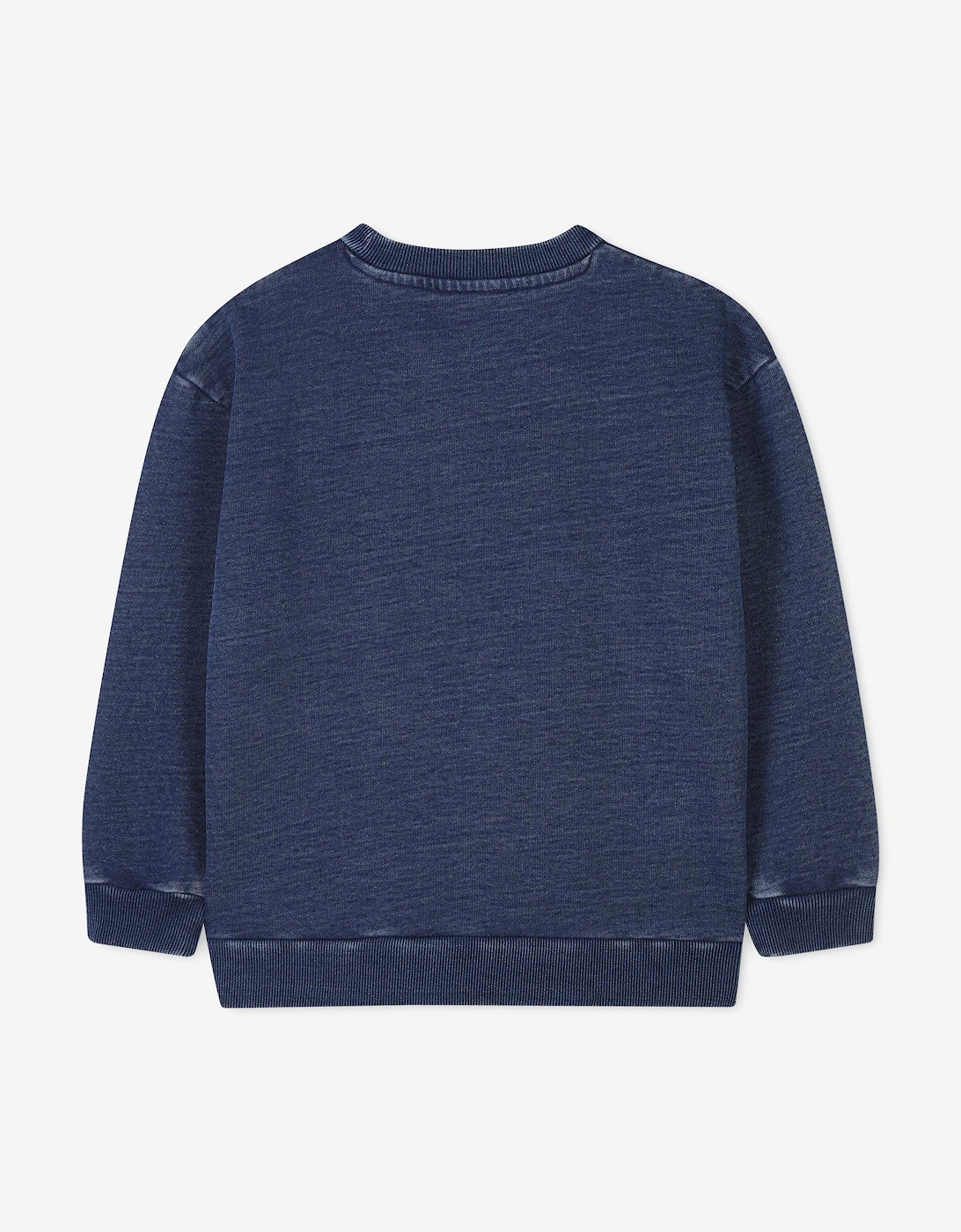 Boys Chambray Bag Sweatshirt in Blue