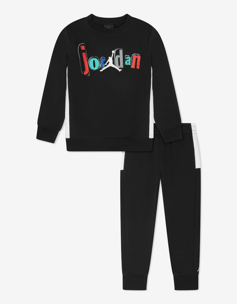 Jordan Boys Jumpman Team Blocked Tracksuit in Black