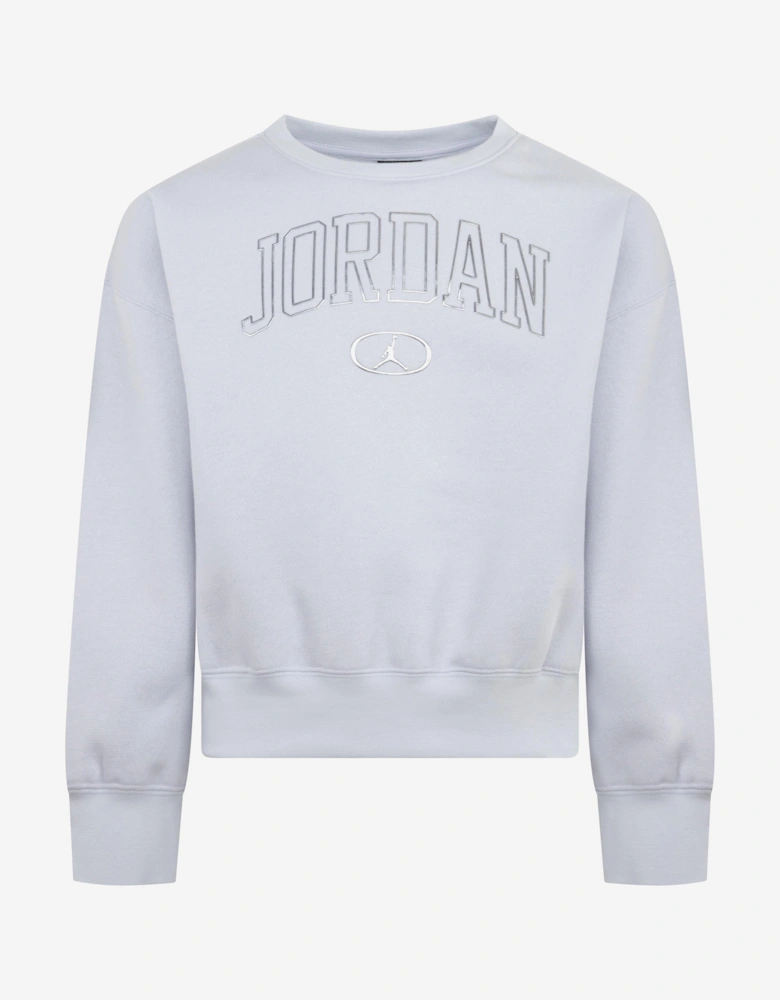 Girls Logo Sweatshirt in Grey
