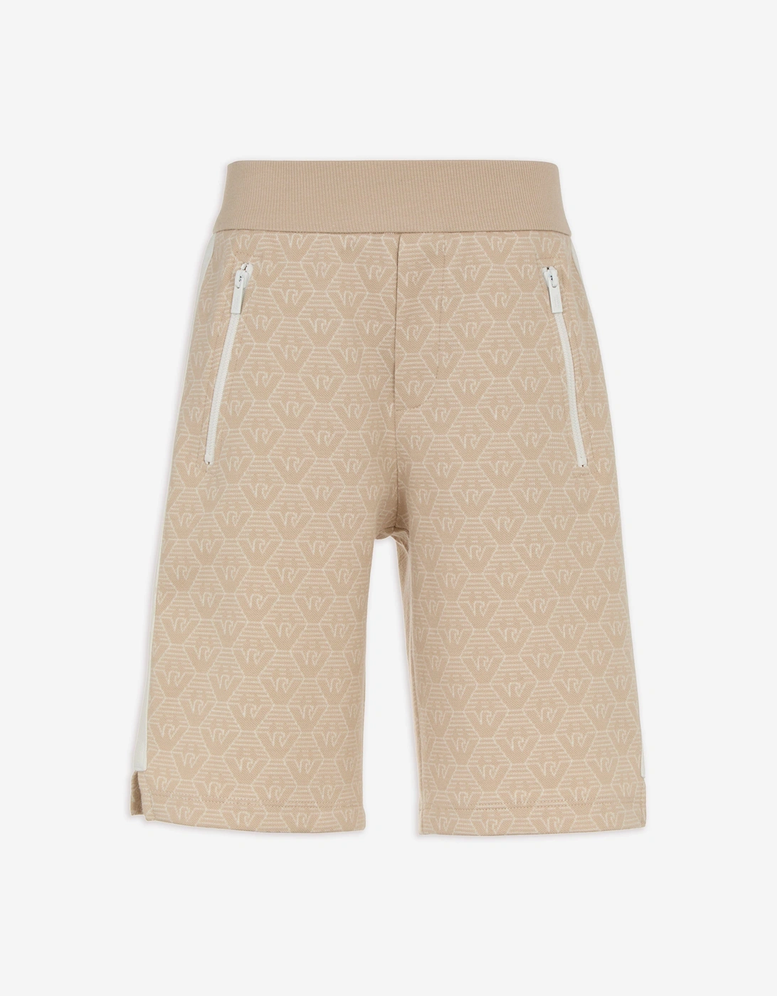 Boys Logo Bermuda Shorts in Beige, 5 of 4