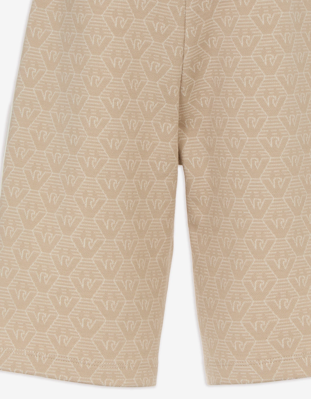 Boys Logo Bermuda Shorts in Beige