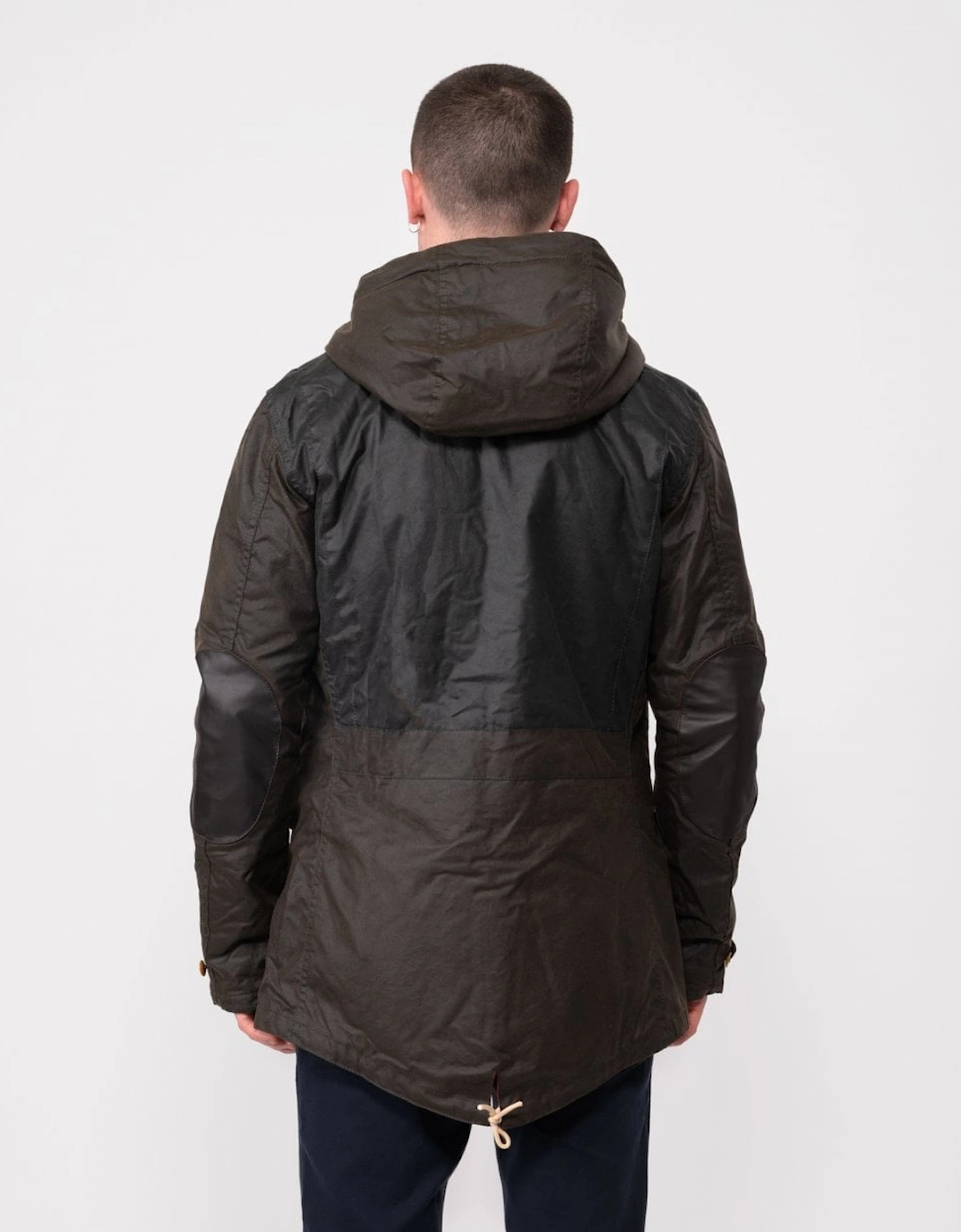 Game Mens Wax Parka - Olive