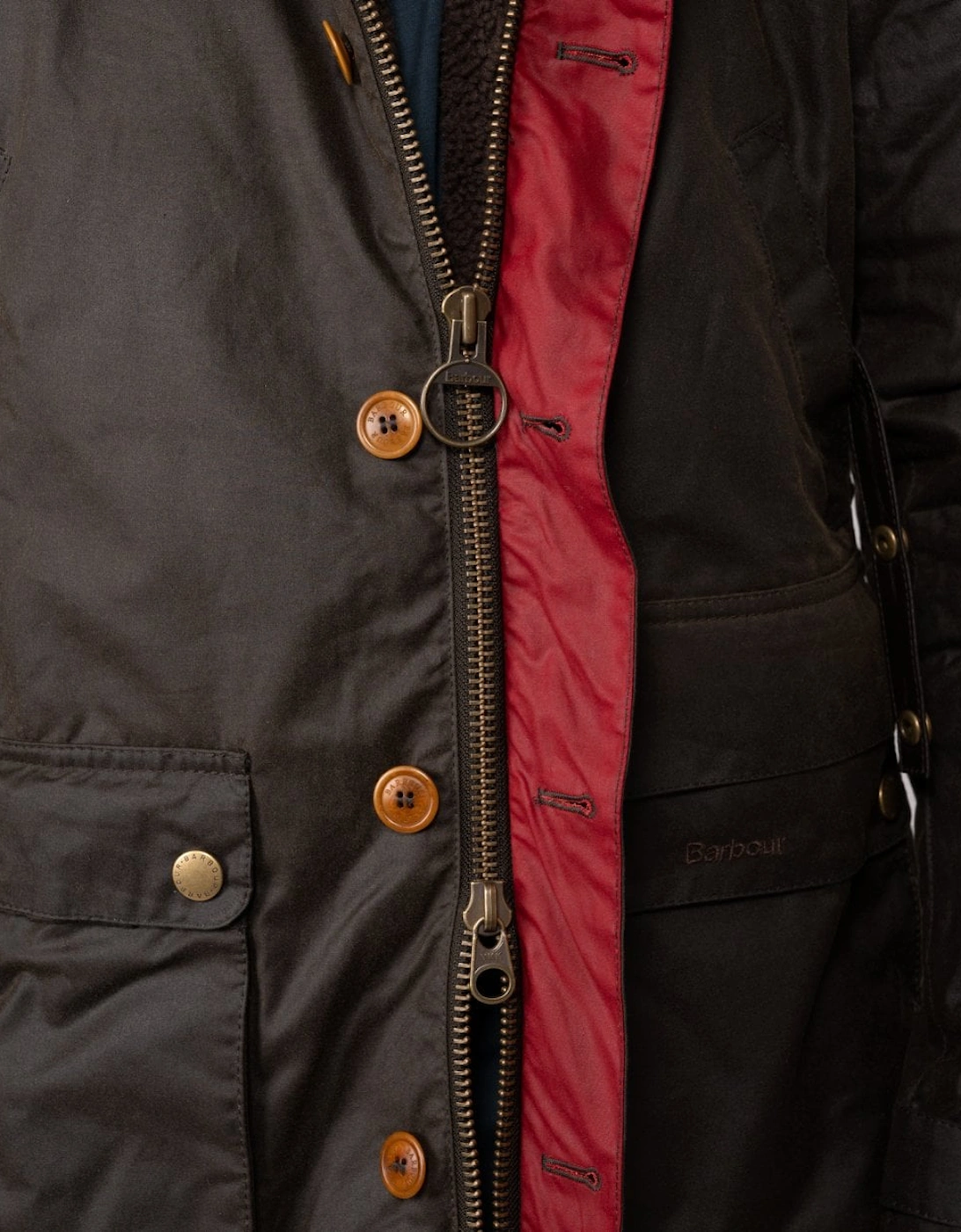 Game Mens Wax Parka - Olive