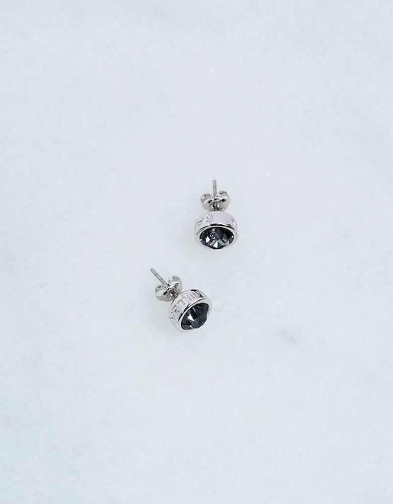 Hand Set European Crystal Solitaire Stud Earrings