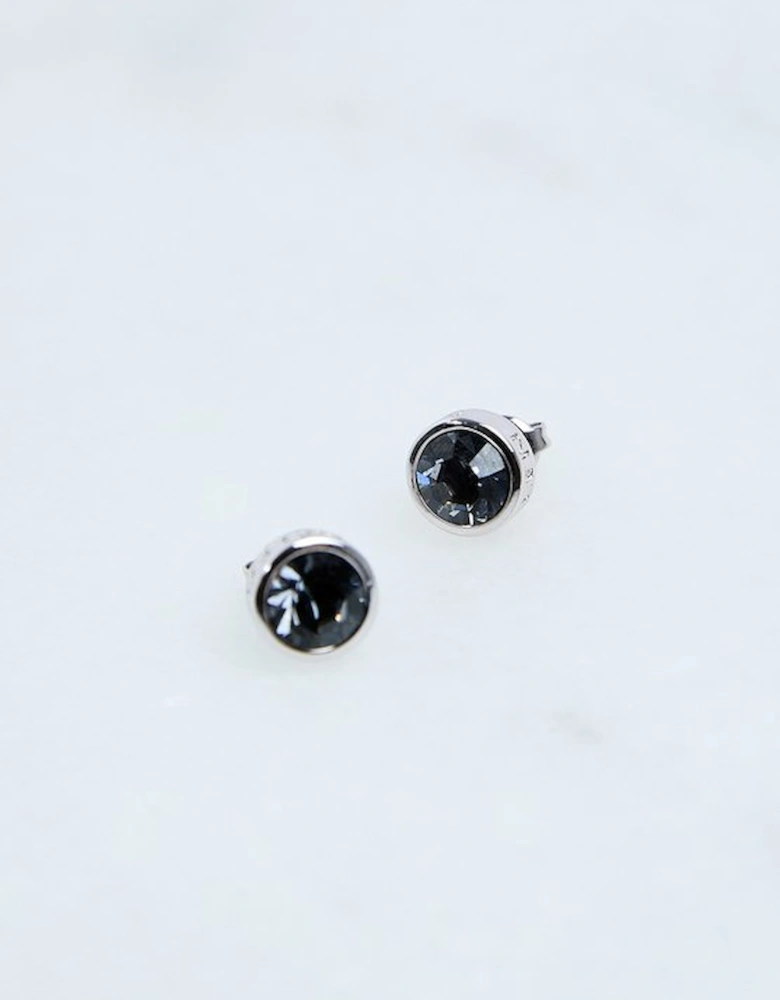 Hand Set European Crystal Solitaire Stud Earrings