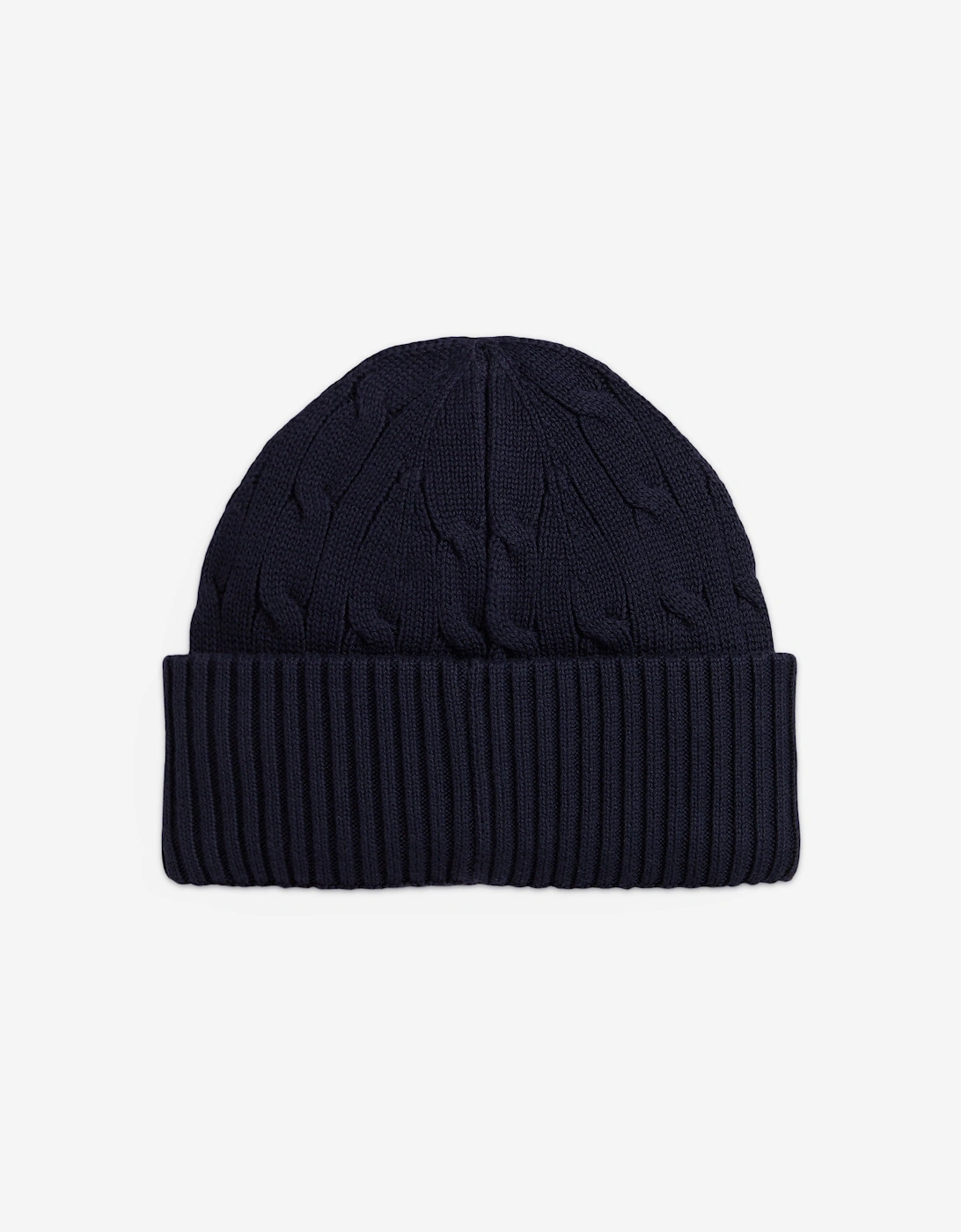 Boys Cable Knit Beanie Hat in Navy