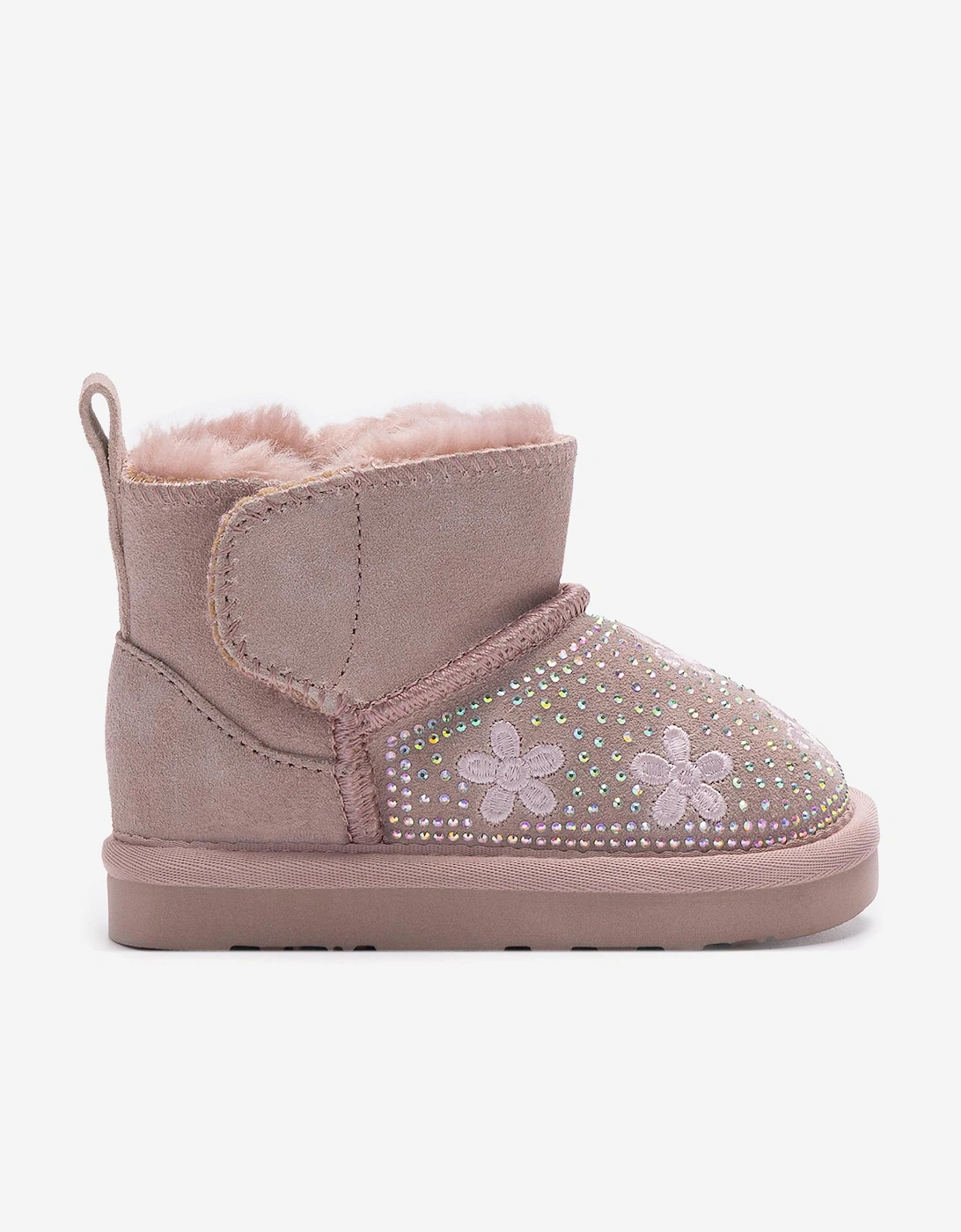 Girls Clarissa Flower Boots in Pink, 5 of 4
