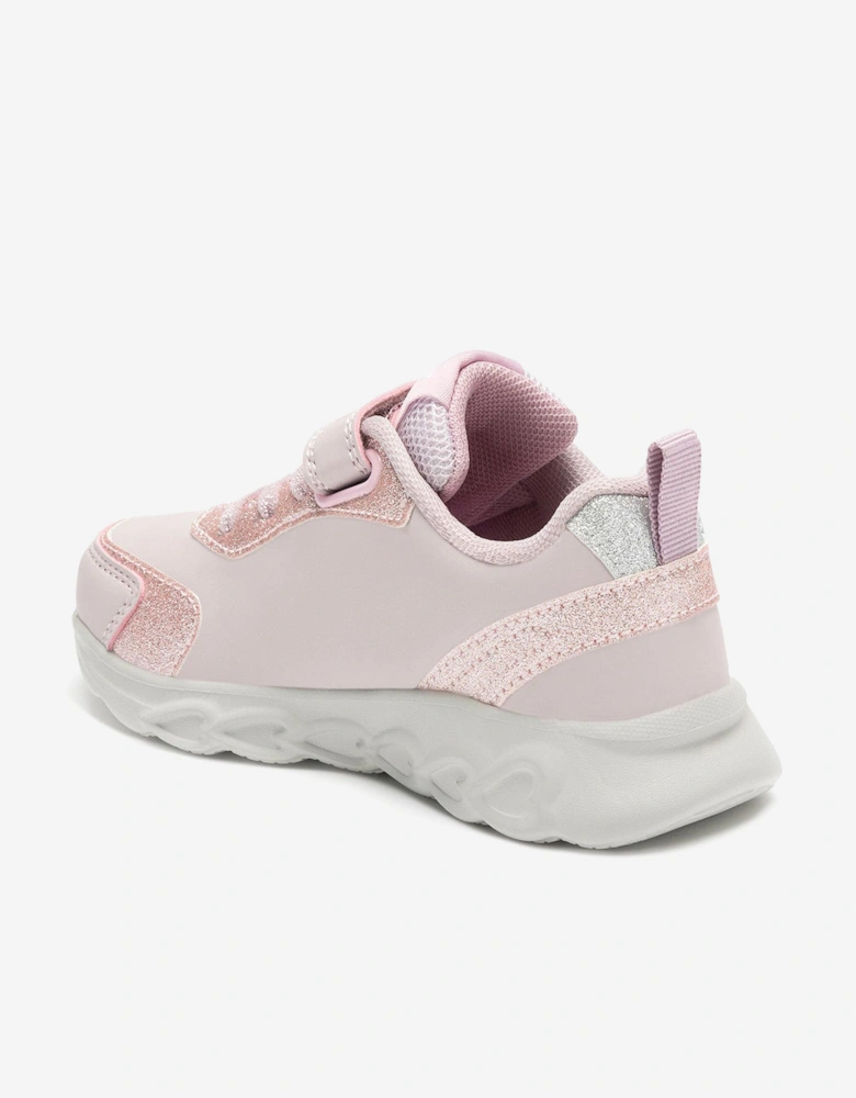 Girls Christina Unicorn Light Up Trainers in Pink