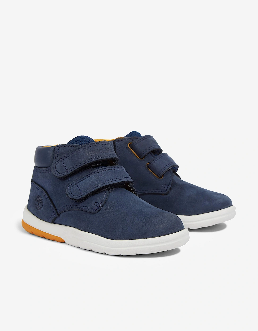 Boys Toddle Tracks Mid Hook & Loop Boots in Navy