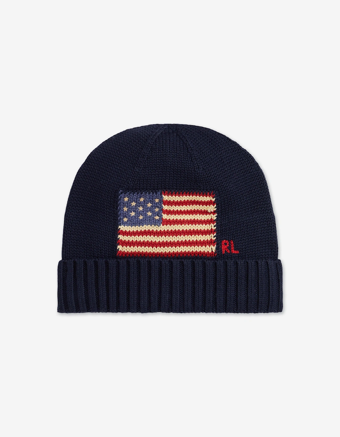 Boys USA Flag Beanie Hat in Navy, 5 of 4