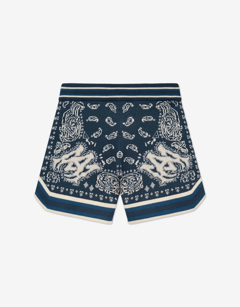 Boys Bandana Shorts in Navy