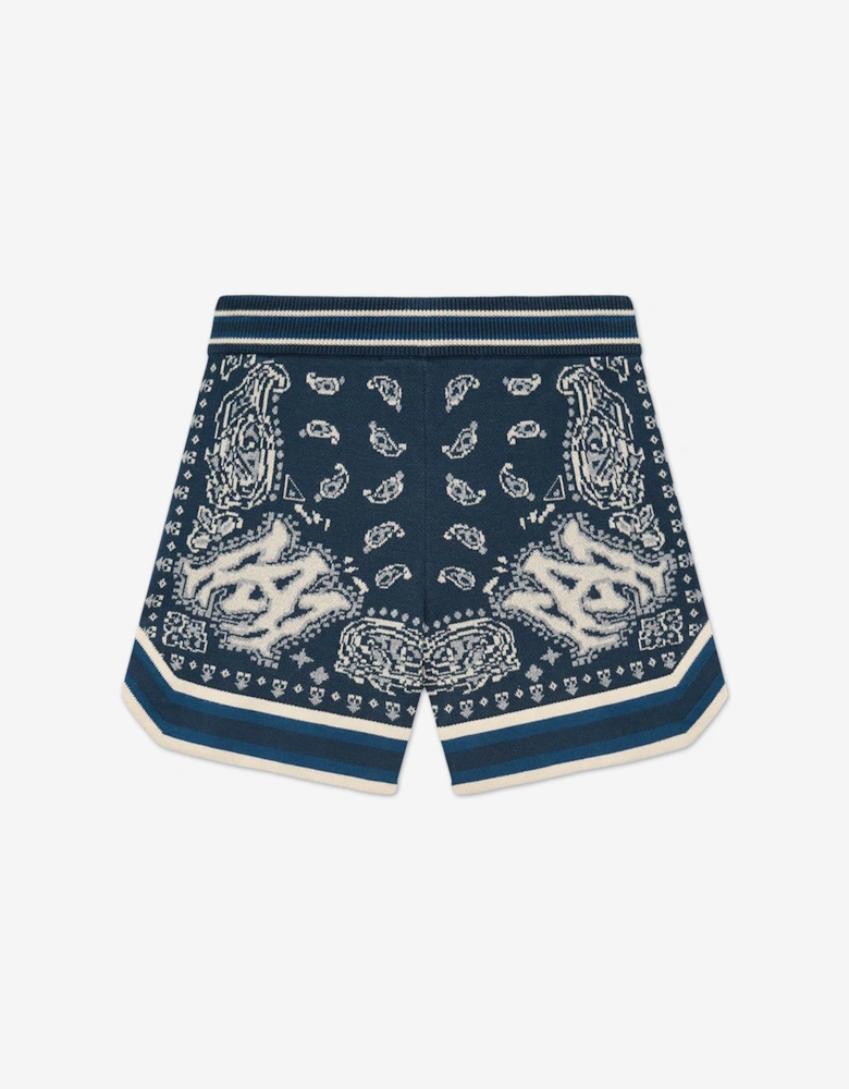 Boys Bandana Shorts in Navy