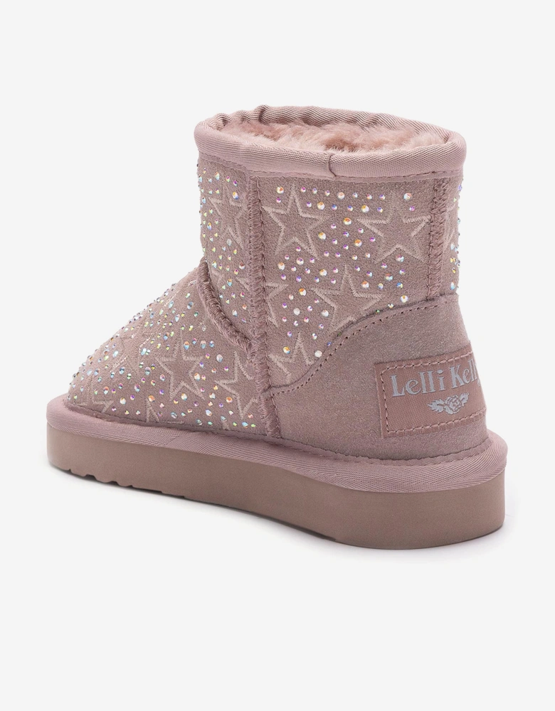 Girls Dajana Diamante Boots in Pink