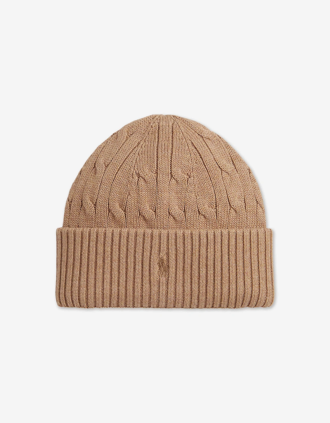 Boys Cable Knit Beanie Hat in Beige, 5 of 4