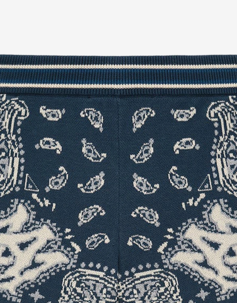 Boys Bandana Shorts in Navy