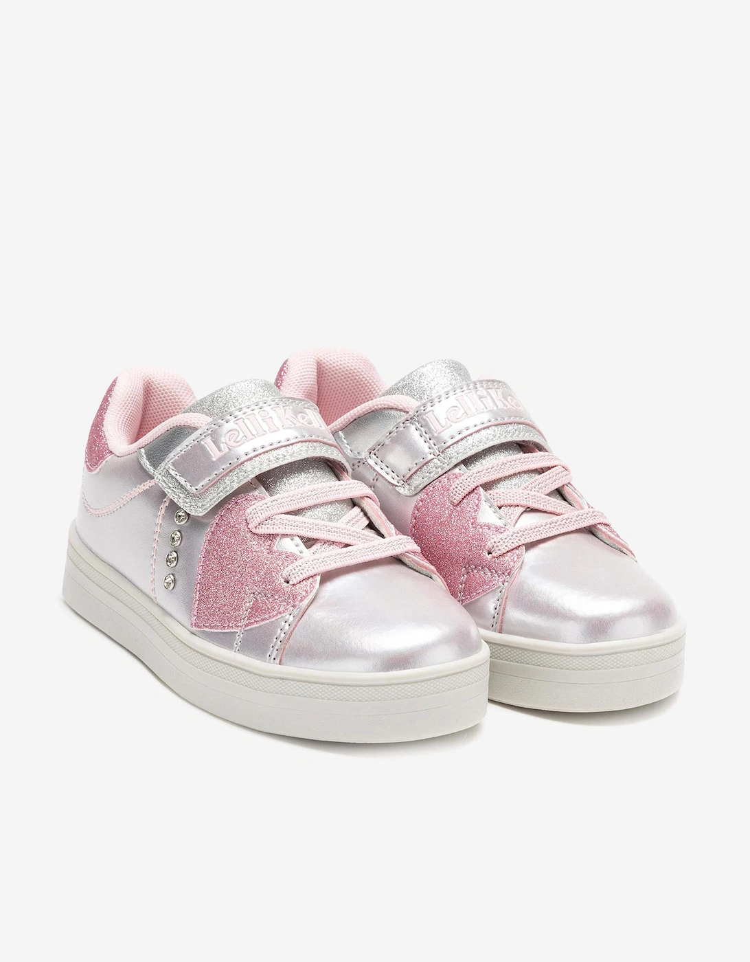 Girls Livia Trainers in Silver