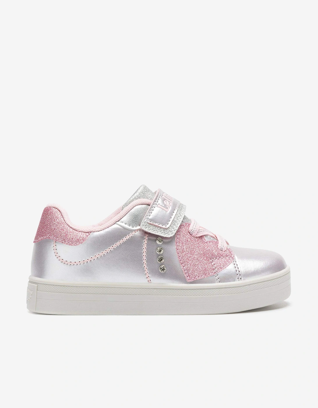 Girls Livia Trainers in Silver, 6 of 5