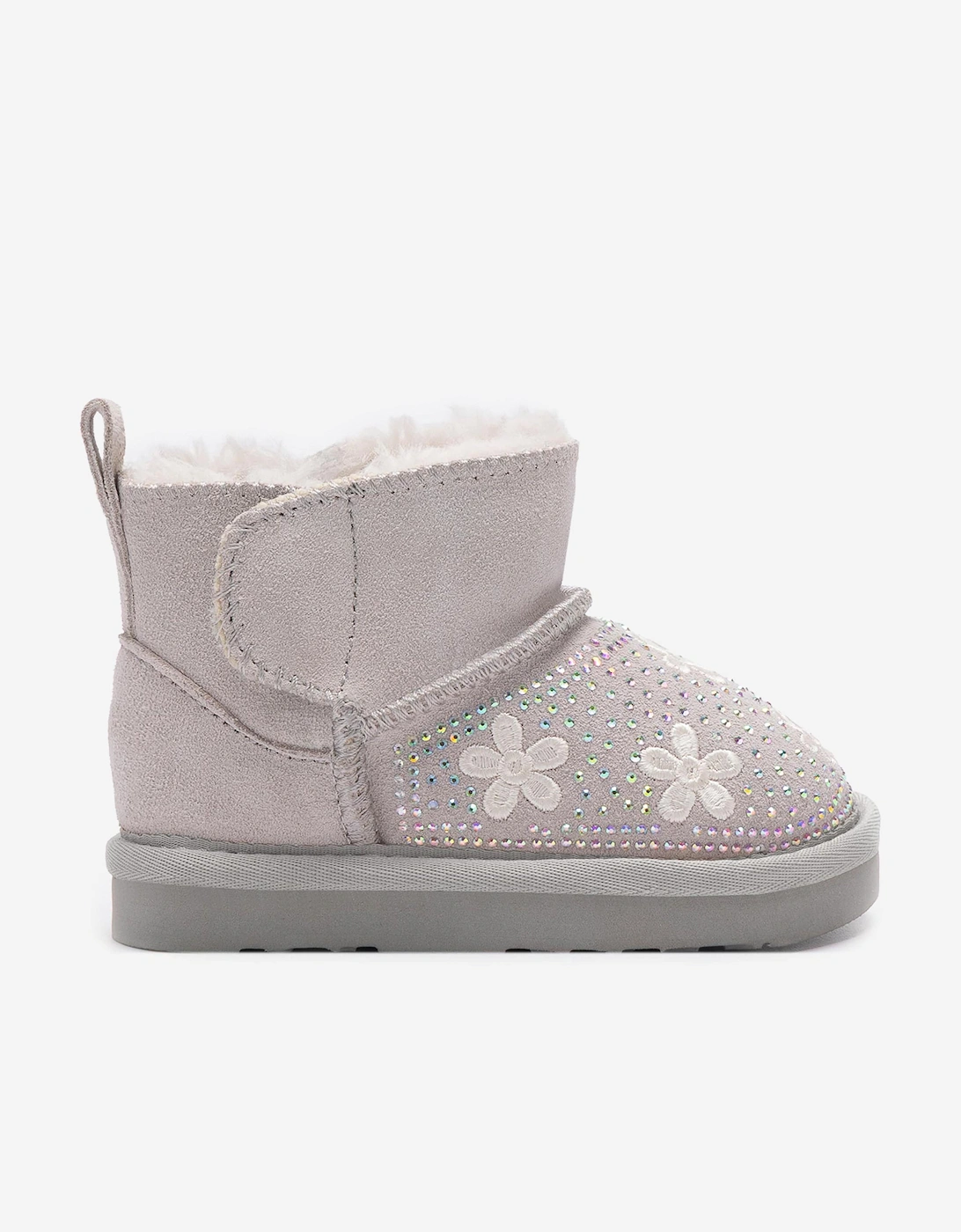 Girl's Lelli Kelly Girls Clarissa Flower Boots in Grey - Size: 5
