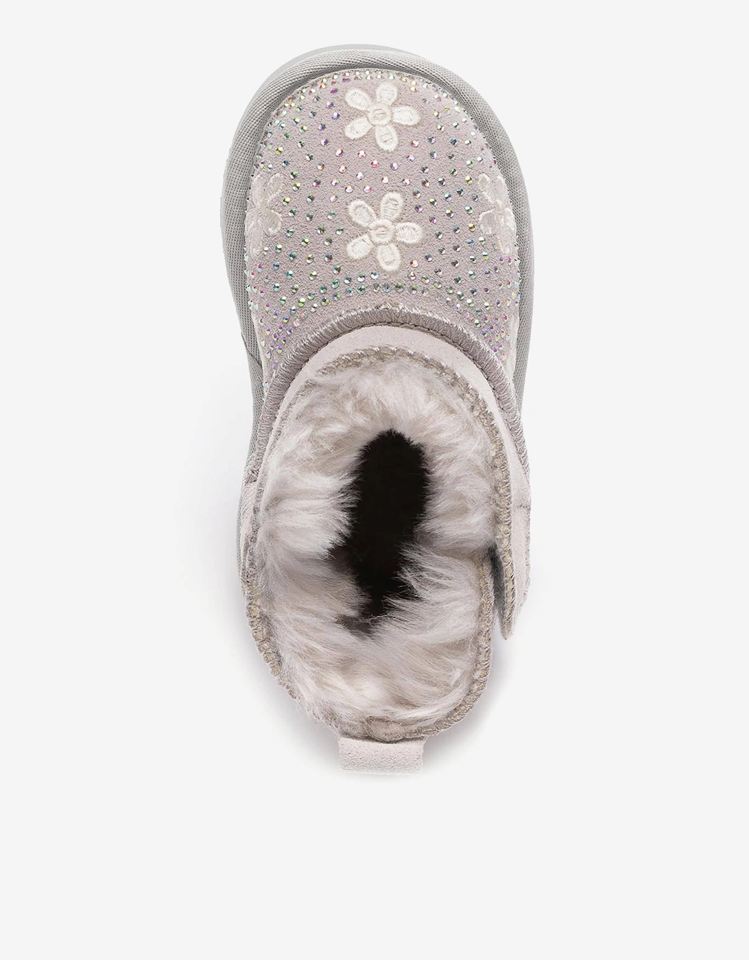 Girls Clarissa Flower Boots in Grey