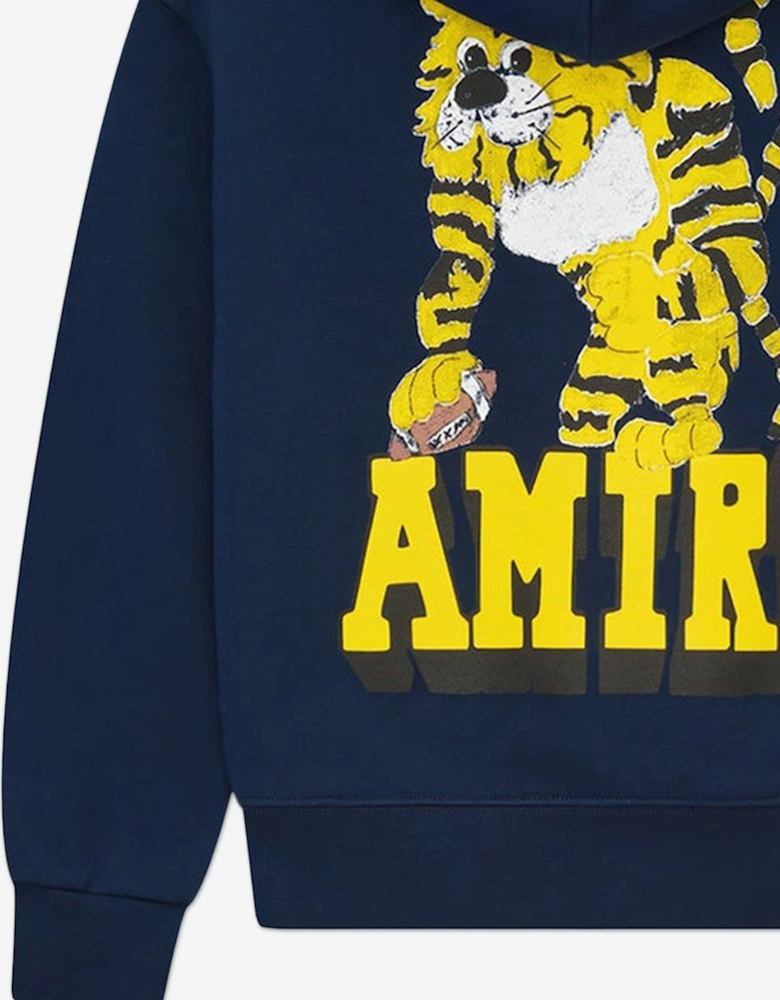 Kids Tiger Hoodie in Navy