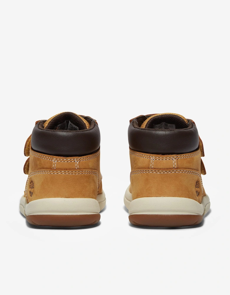 Boys Toddle Tracks Mid Hook & Loop Boots in Beige
