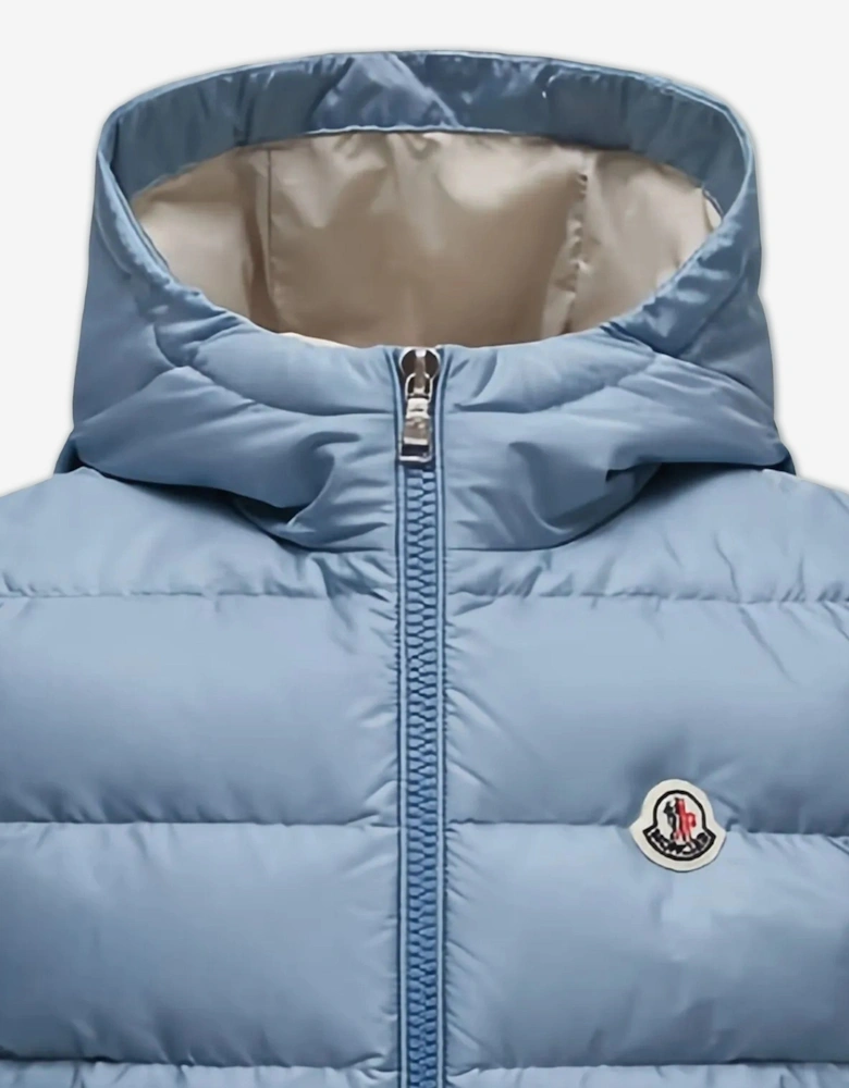 Kids Down Padded Fudo Gilet in Blue