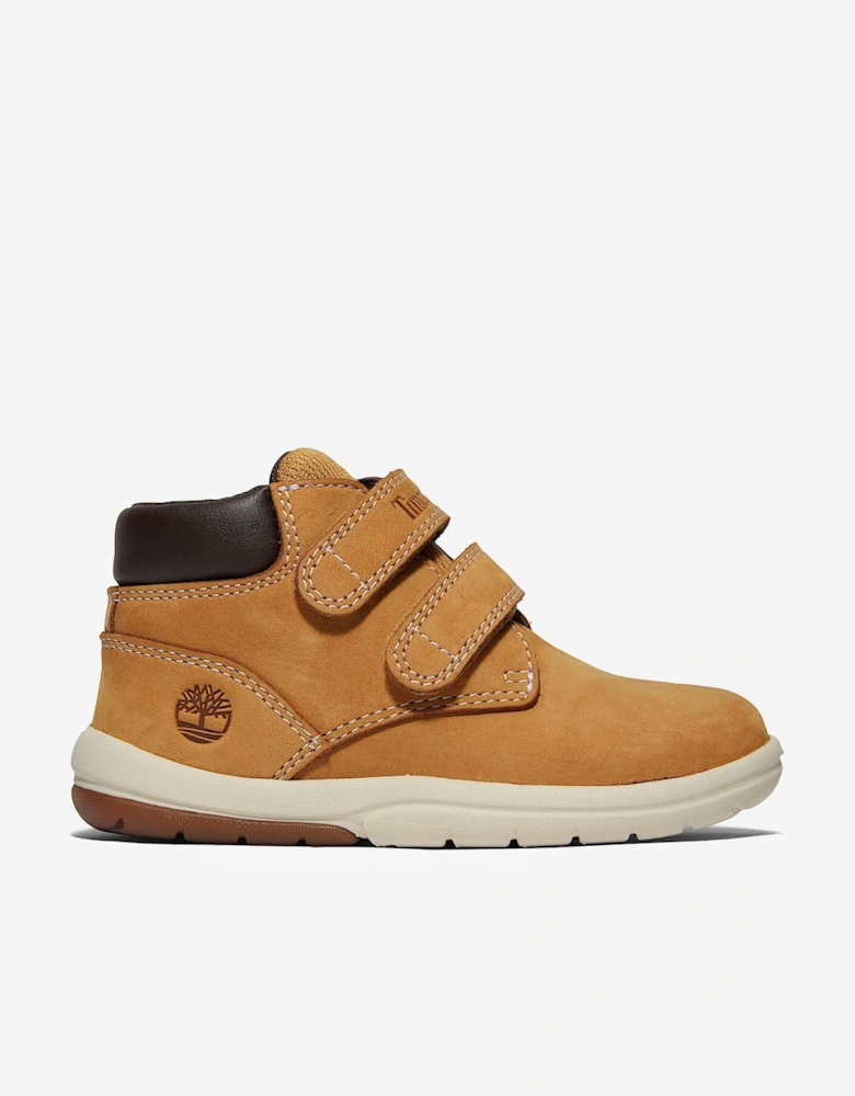 Boys Toddle Tracks Mid Hook & Loop Boots in Beige