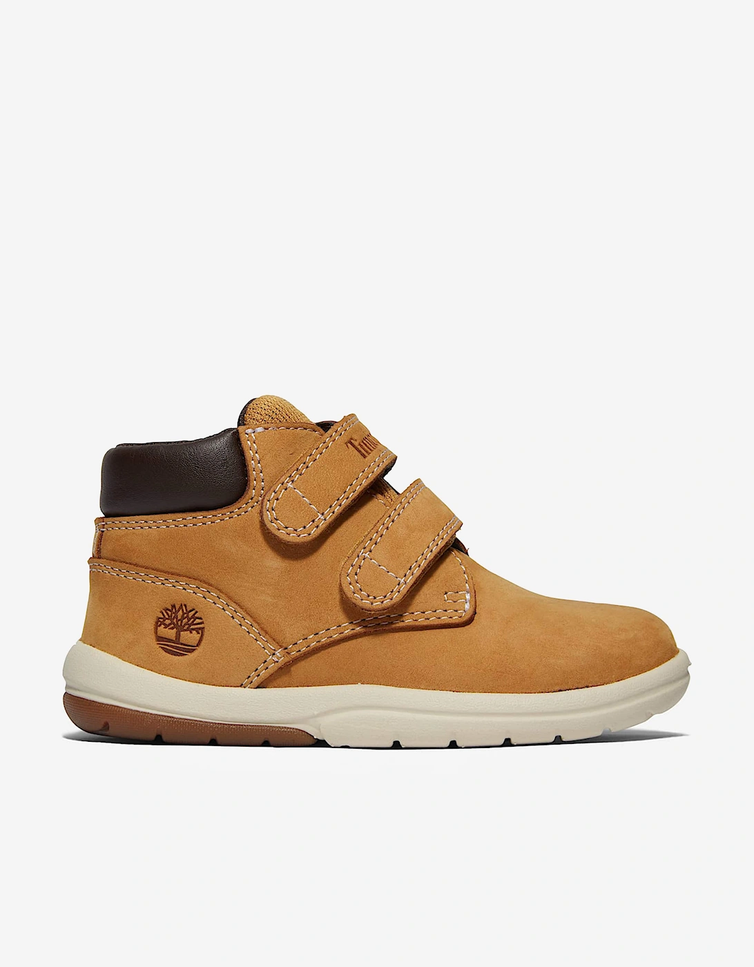 Boys Toddle Tracks Mid Hook & Loop Boots in Beige, 5 of 4