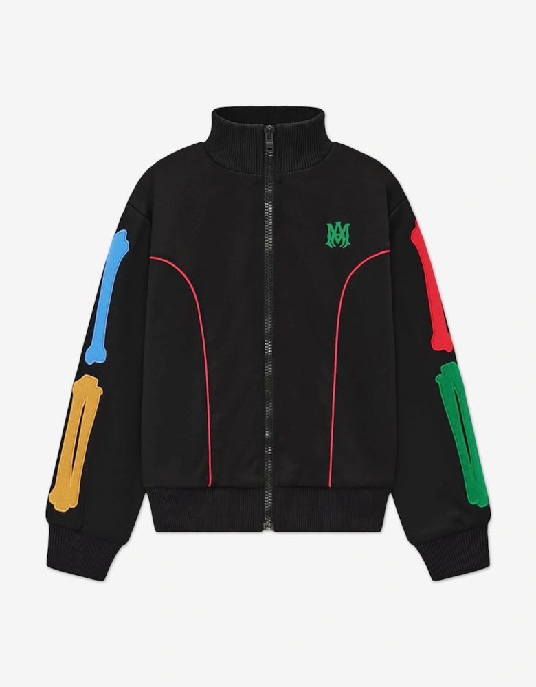 Kids Bones Track Jacket in Black