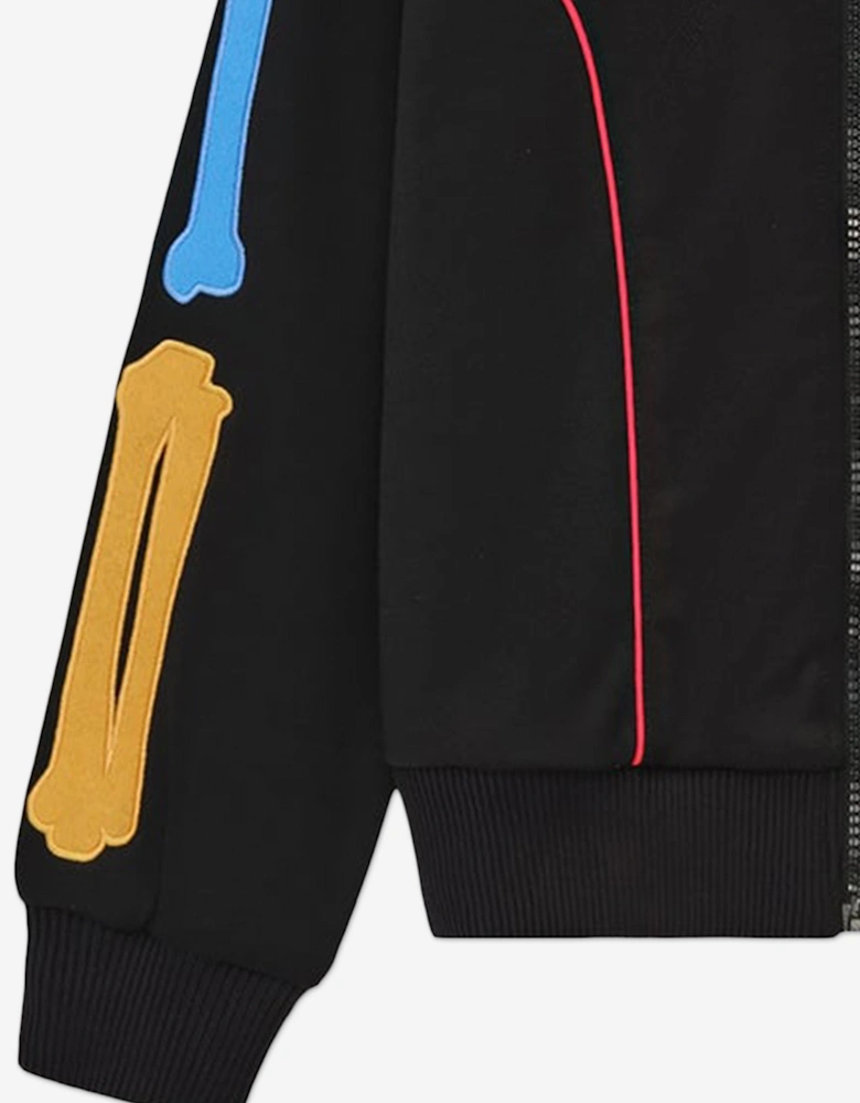 Kids Bones Track Jacket in Black