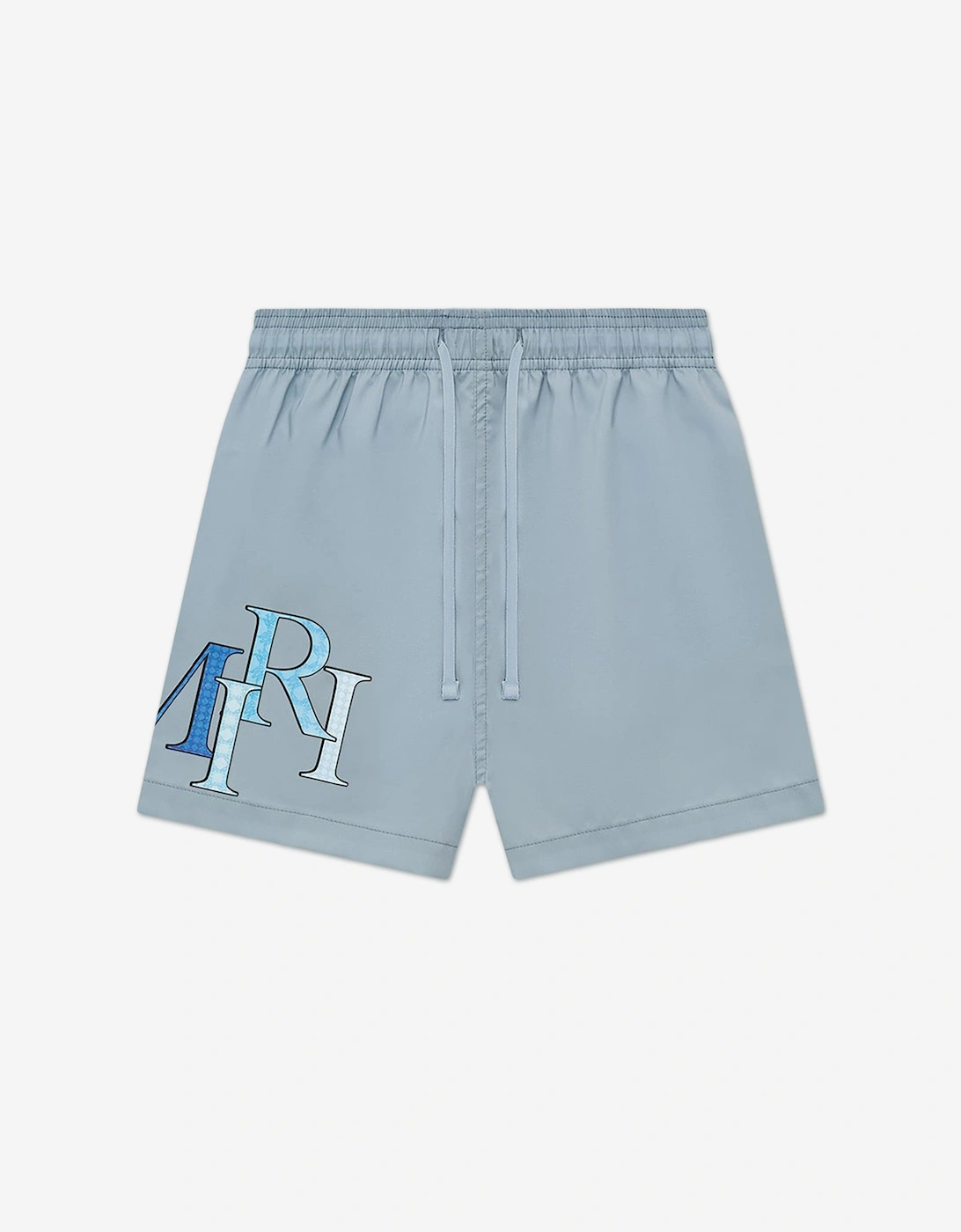 Boys Staggered Swim Shorts in Blue, 5 of 4