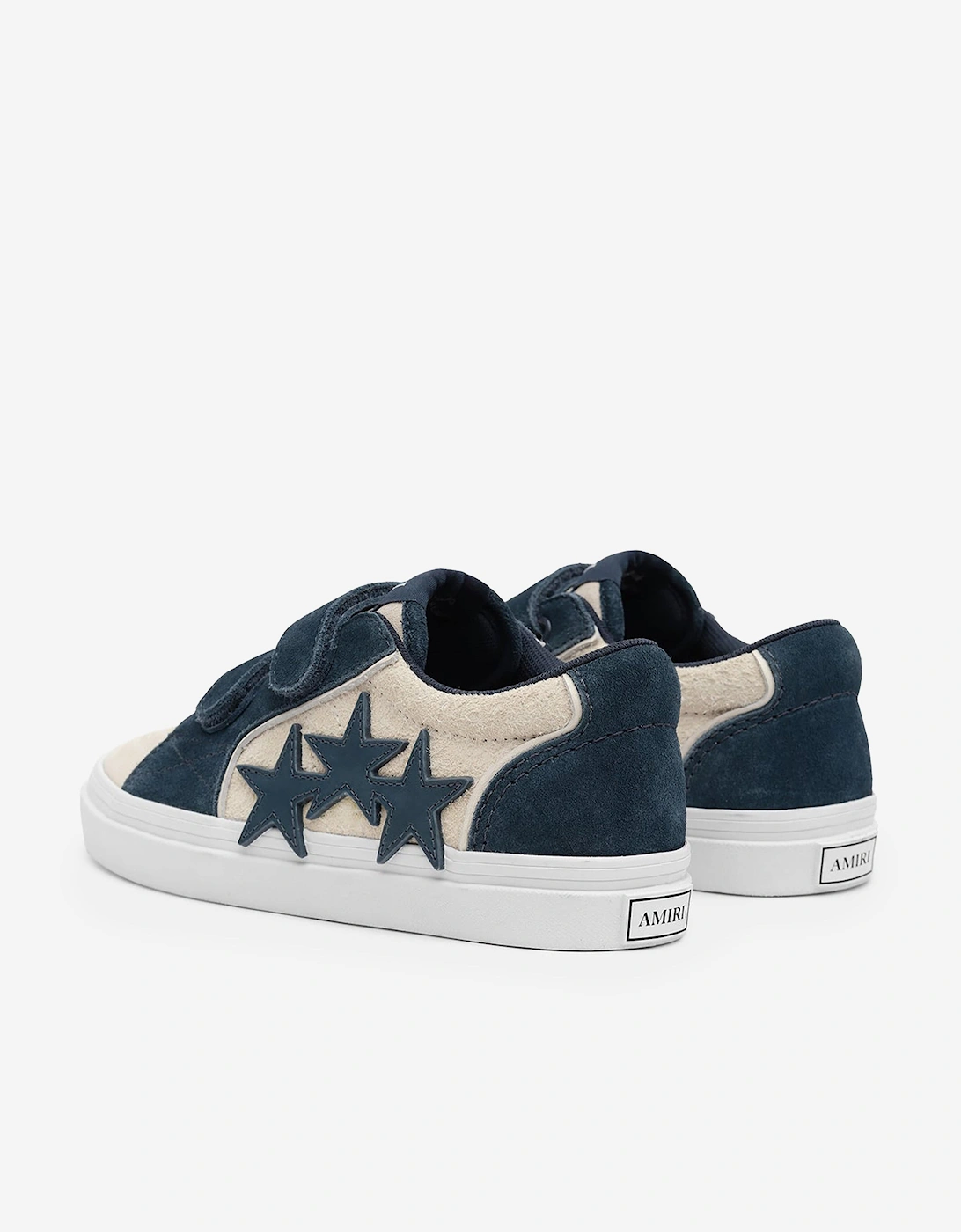 Kids Leather Sunset Skate Low Trainers in Navy